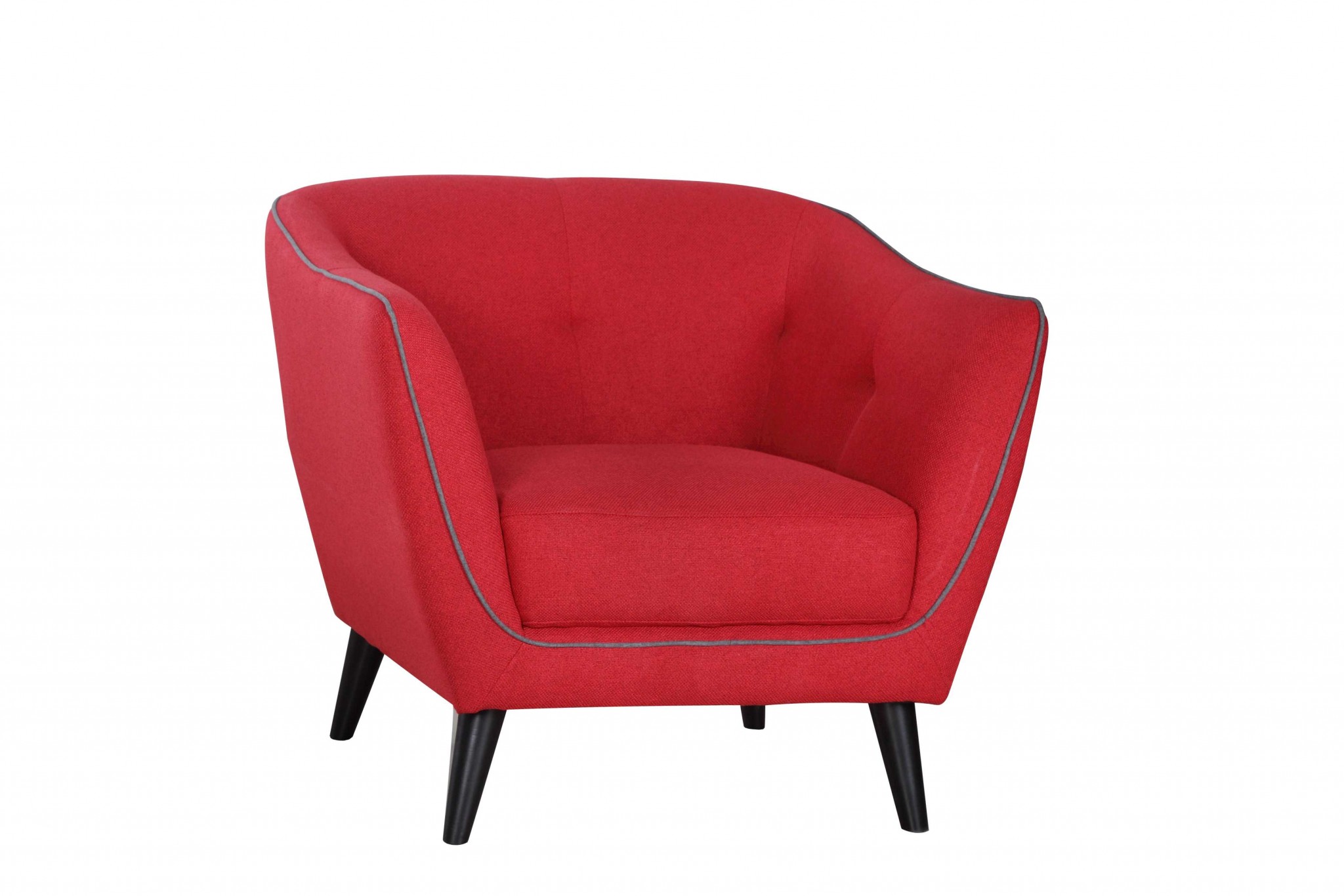 35" X 34" X 31" Red Polyester Chair