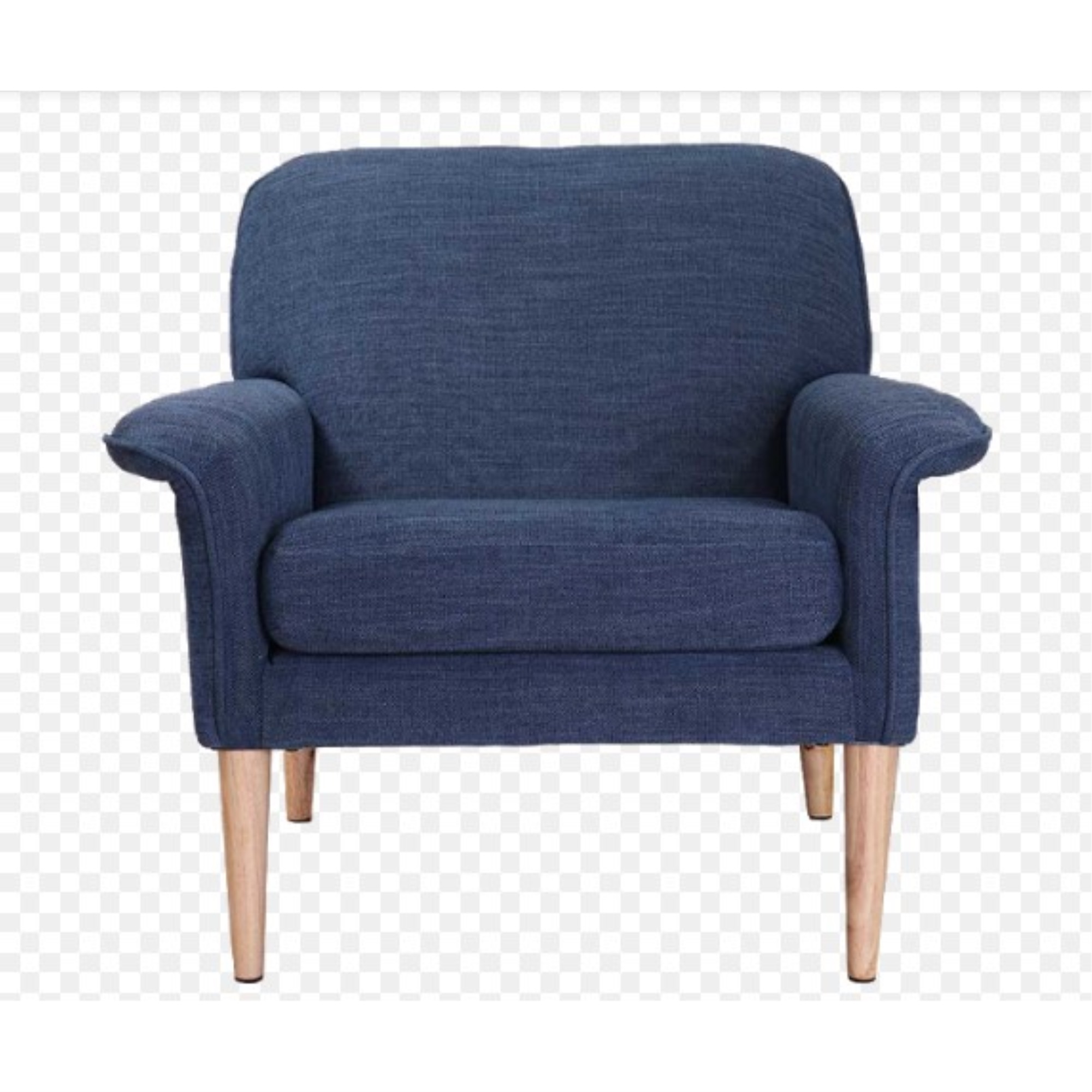 34" X 34" X 31" Blue Polyester Chair