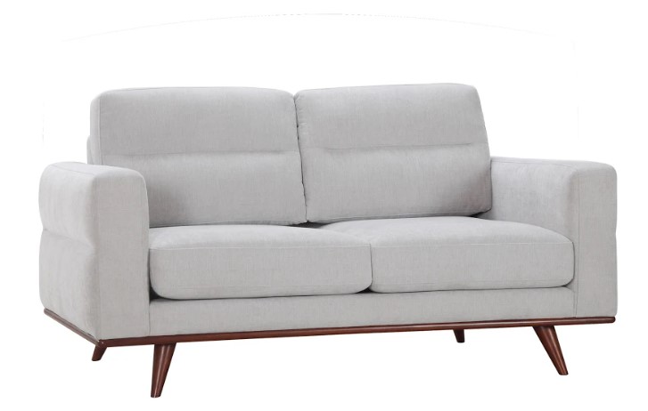 66" X 37" X 36" Light Taupe Polyester Loveseat