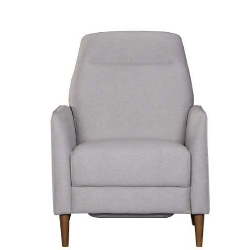 30" X 39" X 42" Light Gray Polyester Push Back Chair