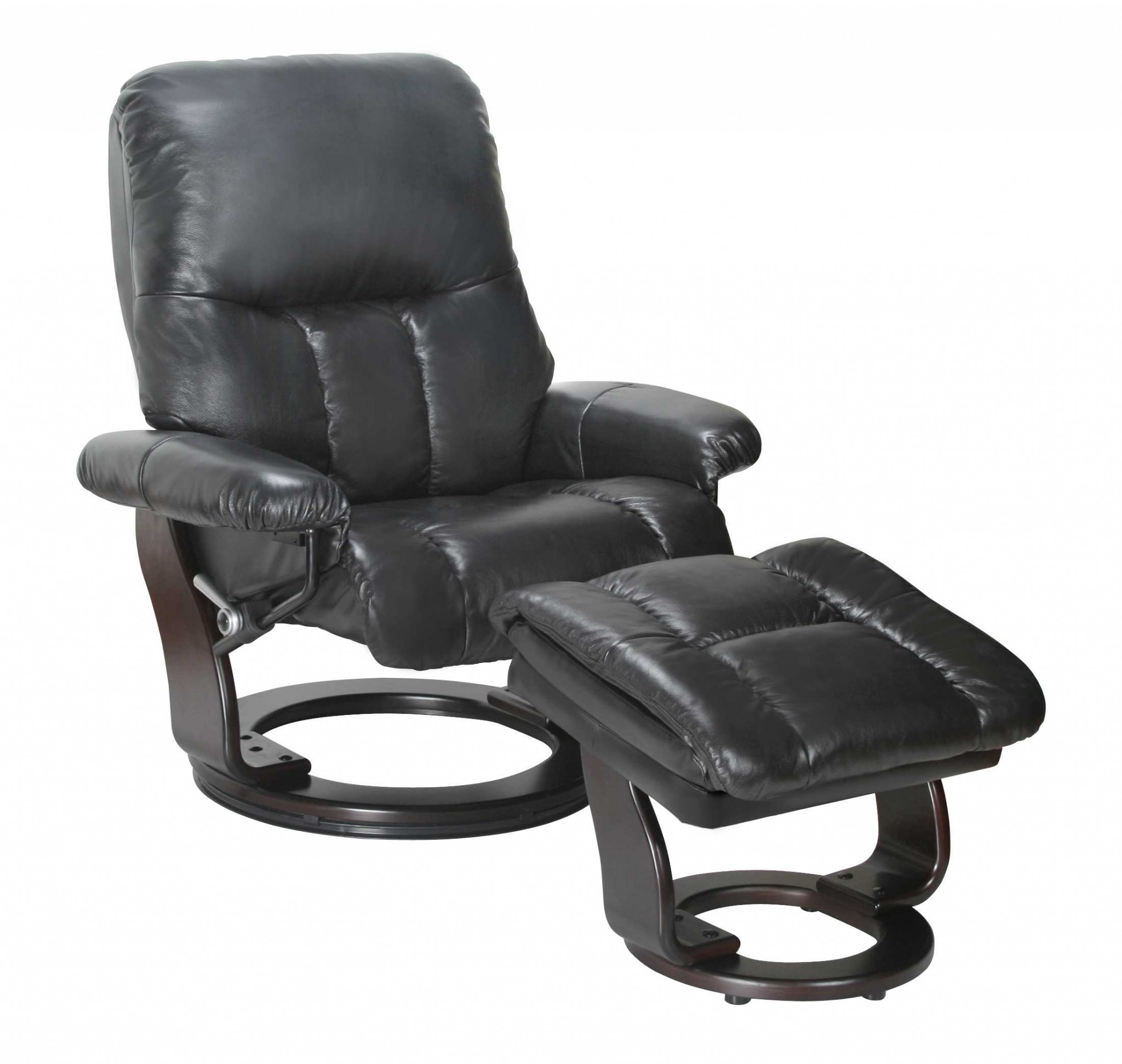 35" x 32" x 40.5" Ebony Cover- Leather & Vinyl match Recliner Chair & Ottoman