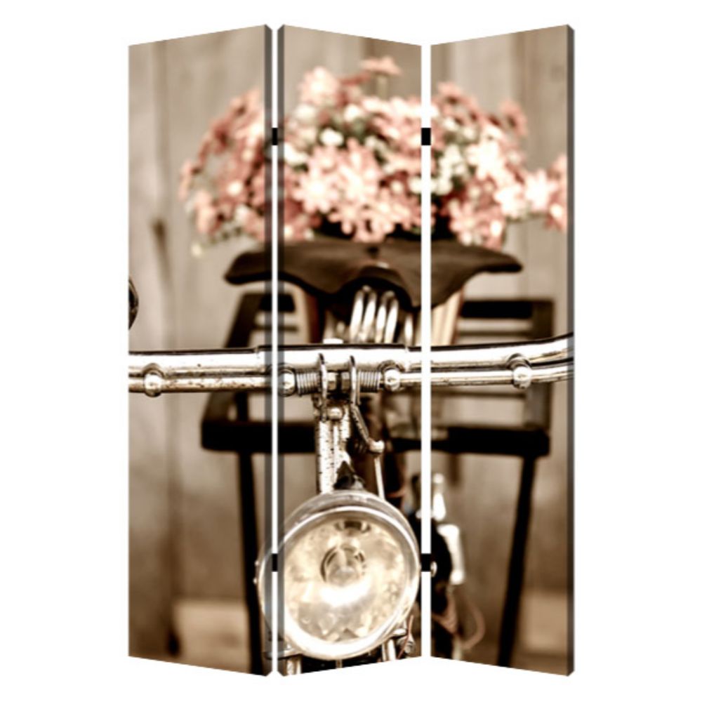 1" x 48" x 72" Multi Color Wood Canvas Valentine Screen