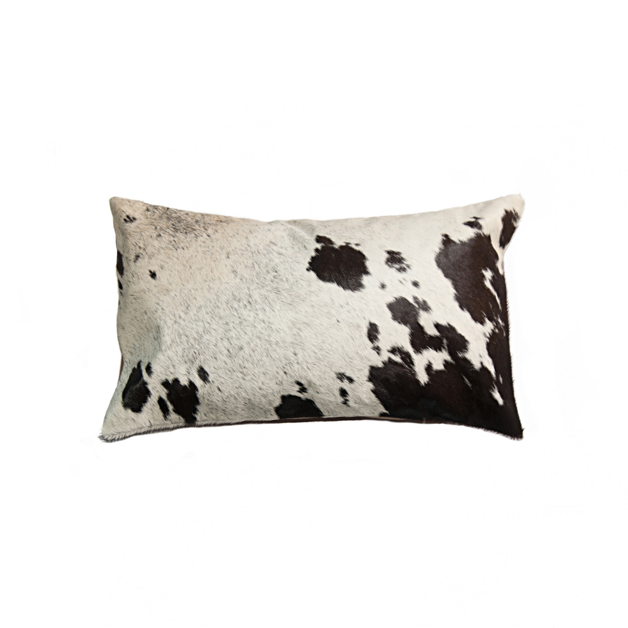 18" x 18" x 5" Salt And Pepper Chocolate And White Cowhide - Pillow