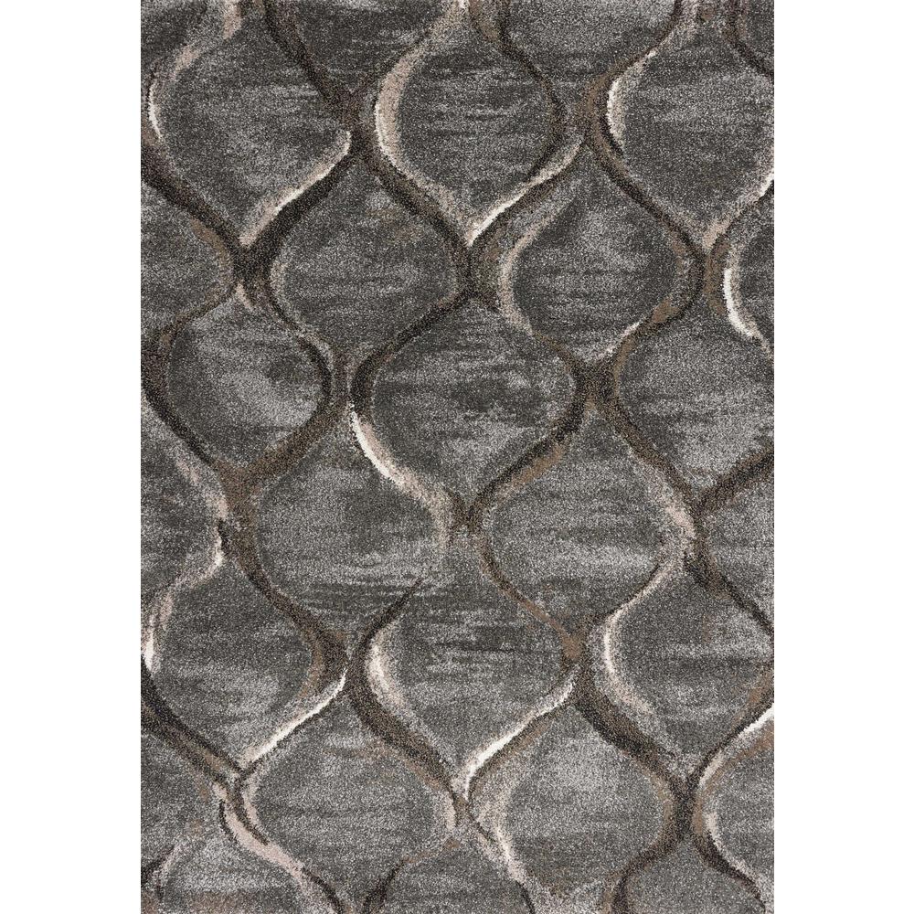 7 x 10 Polypropylene Charcoal Area Rug