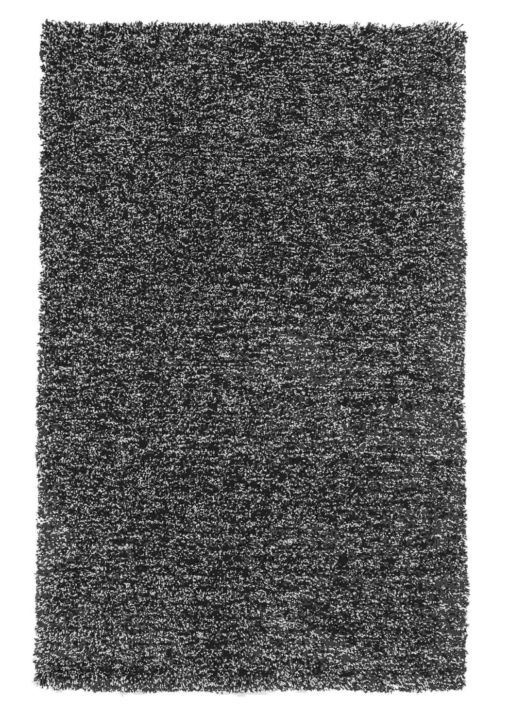 9' x 13' Polyester Black Heather Area Rug