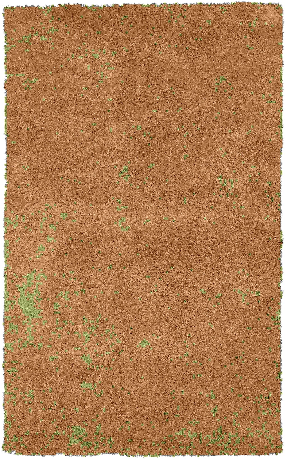 9' x 13' Polyester Gold Area Rug