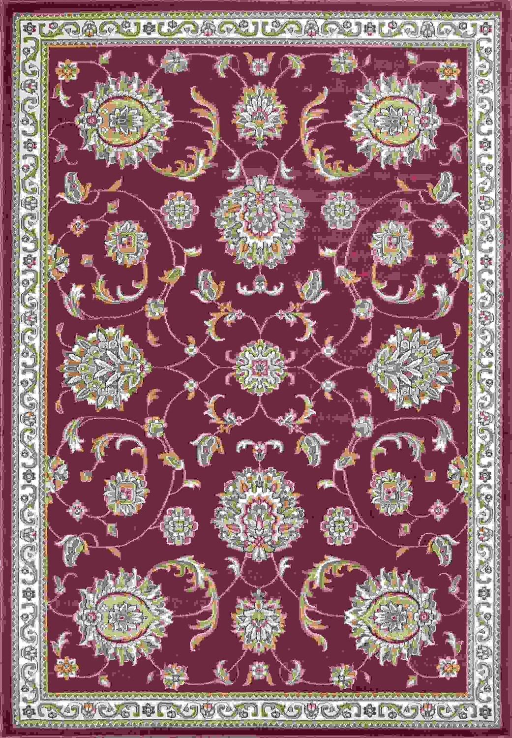 20" x 31" Polypropylene Red Area Rug