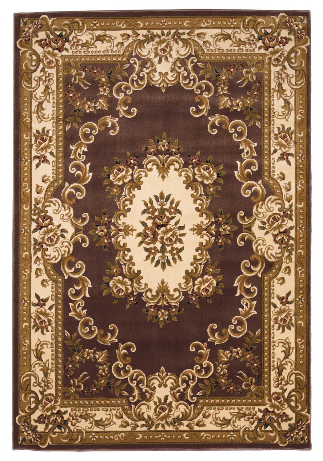 20" x 31" Polypropylene Plumor Ivory Area Rug