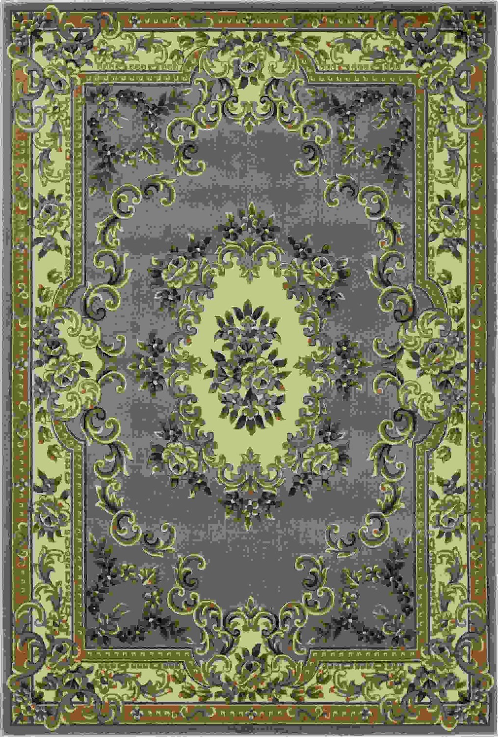 20" x 31" Polypropylene Slate Blue Area Rug