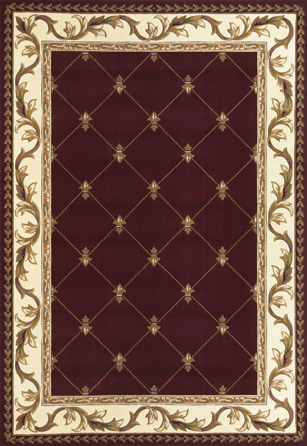 20" x 31" Polypropylene Red Area Rug