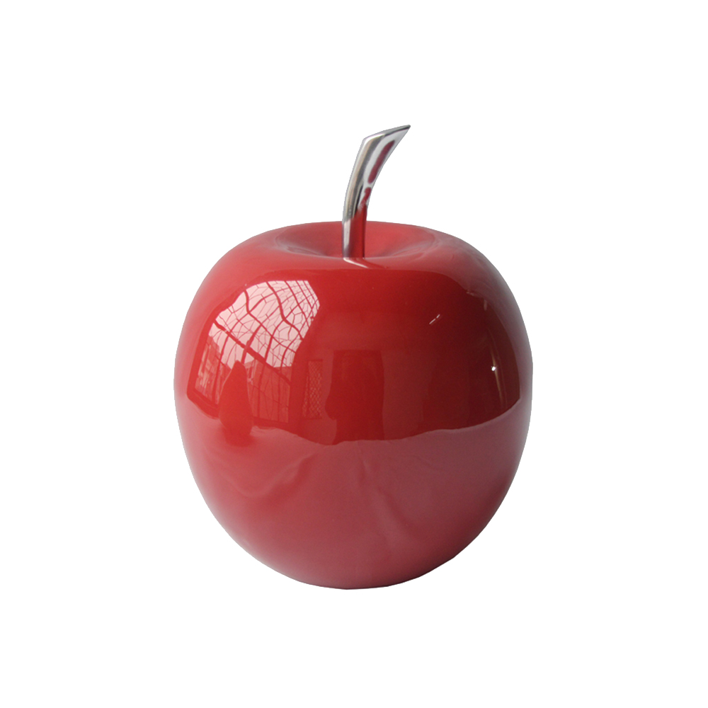 5.5" x 5.5" x 11" Buffed and Red Apple