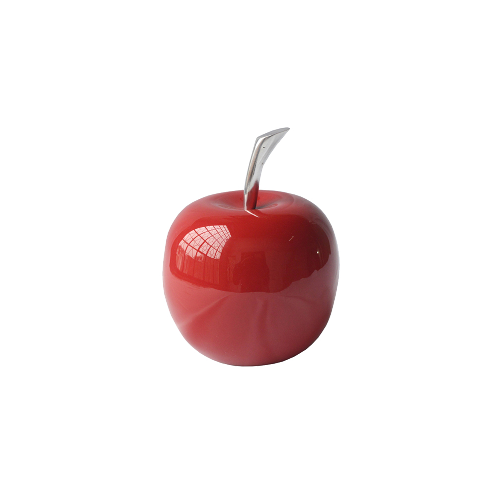 4.5" x 4.5" x 6" Buffed and Red Small Apple