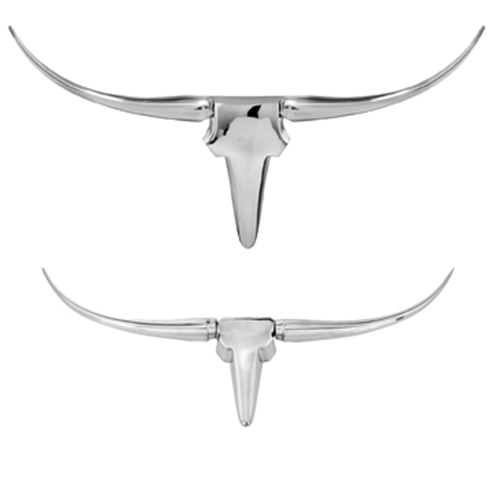 4" x 47" x 26" Buffe Extra Large Long Horn Wall Bust