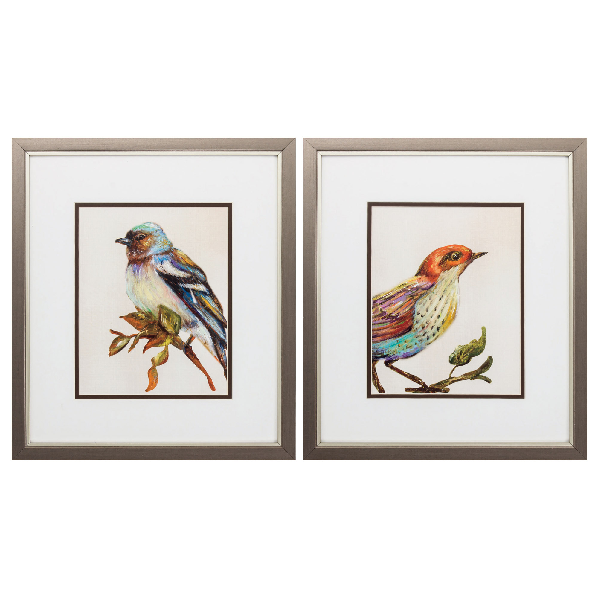 14" X 16" Metallic Bronze Frame Eco Bird (Set of 2)