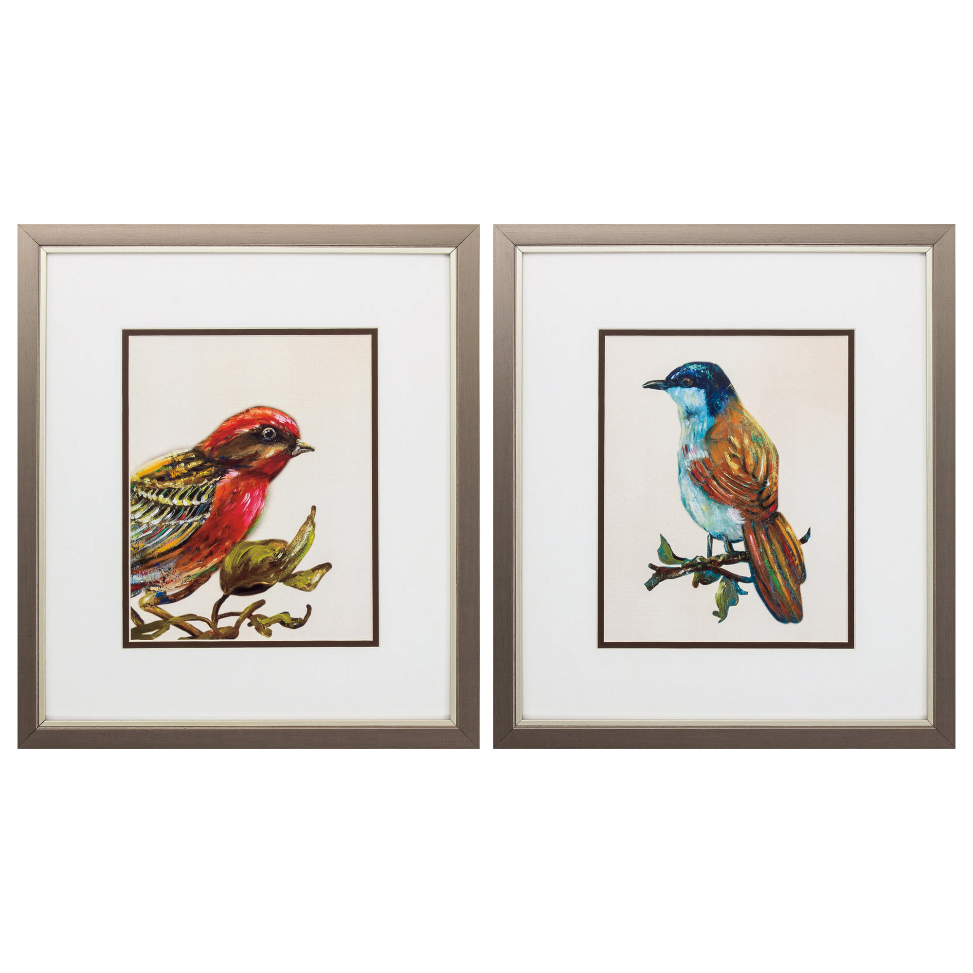 14" X 16" Metallic Bronze Frame Eco Bird (Set of 2)