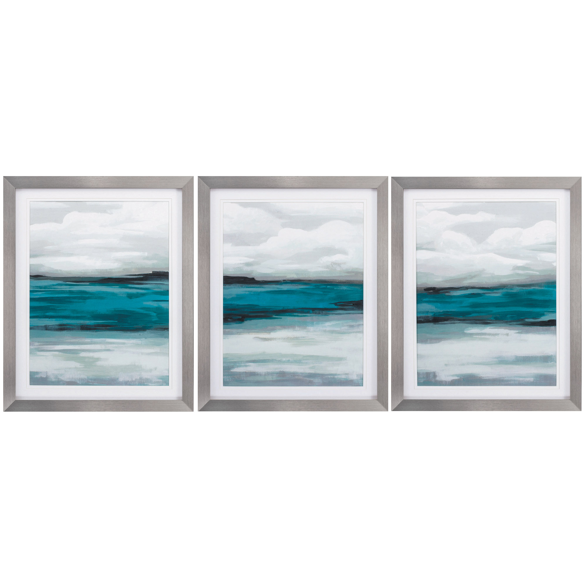 24" X 30" Silver Frame Storm Front (Set of 3)