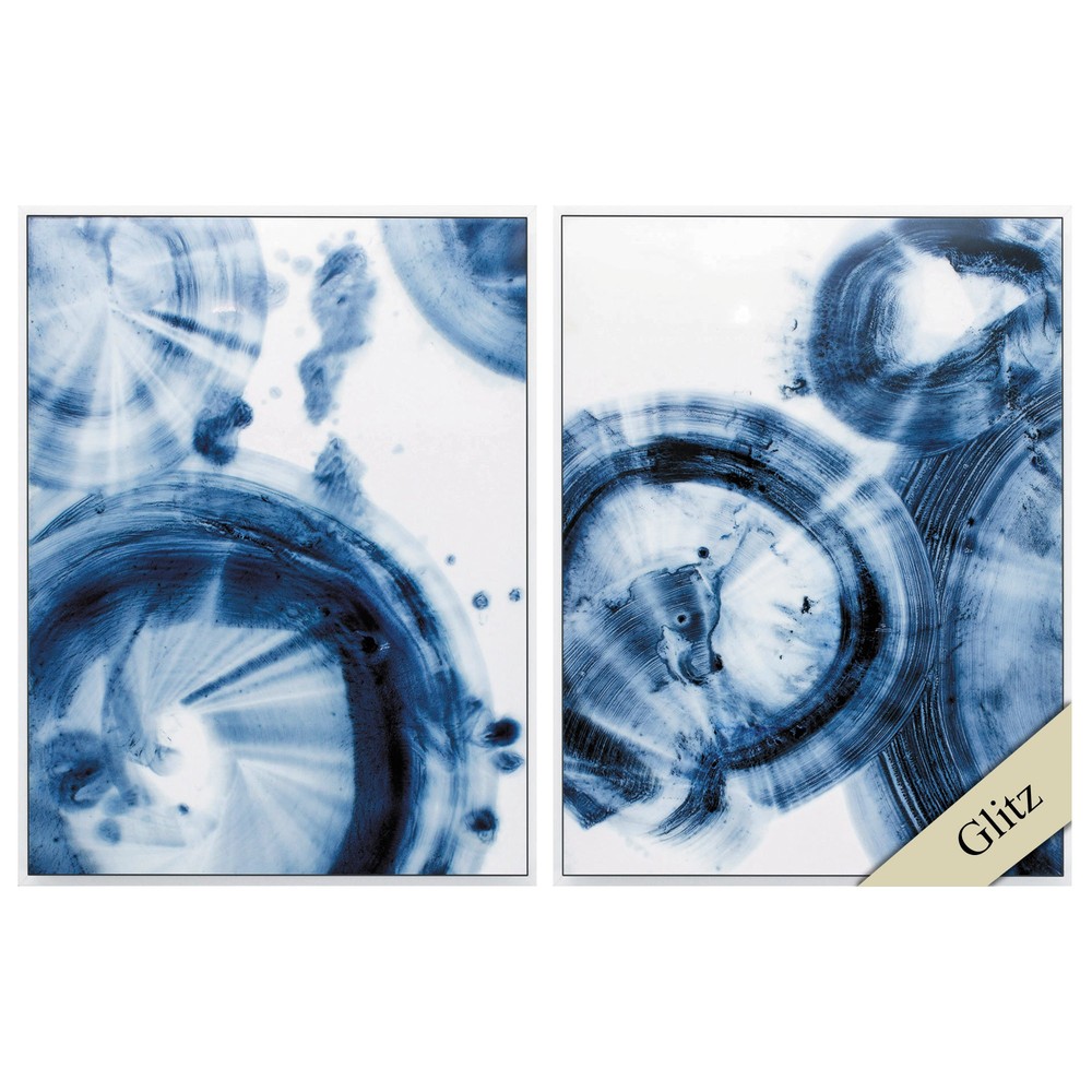 18" X 24" White Frame Quasars (Set of 2)