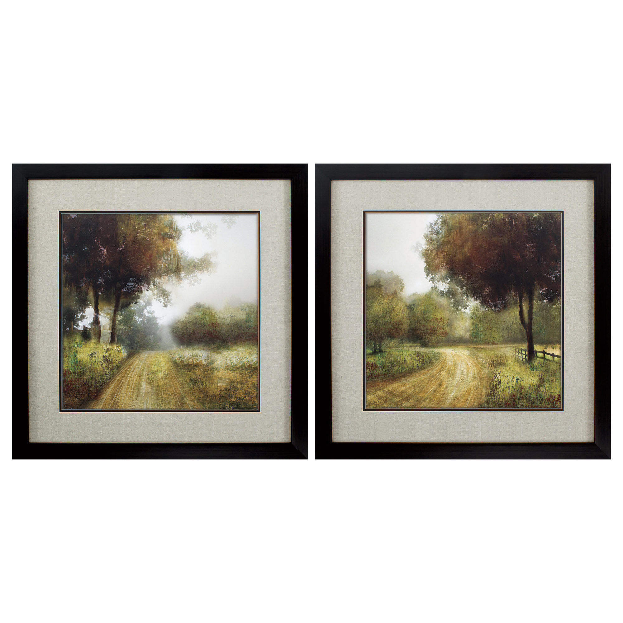 29" X 29" Brown Frame Home Country (Set of 2)