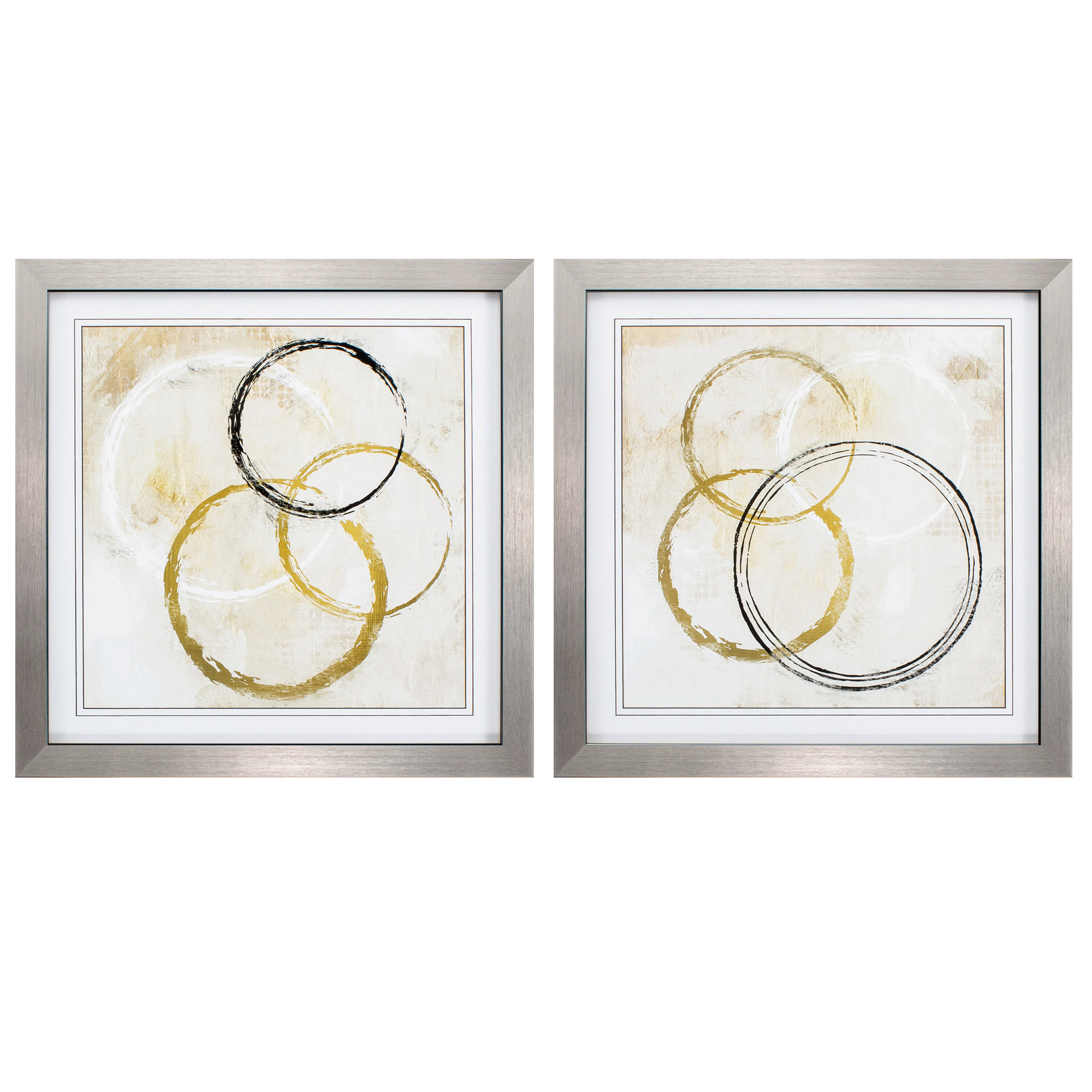 26" X 26" Silver Frame Connections (Set of 2)