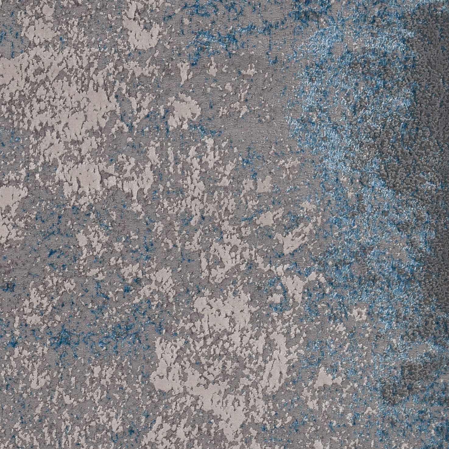 118" X 158" Silver or Blue Polypropylene or Polyester Rug