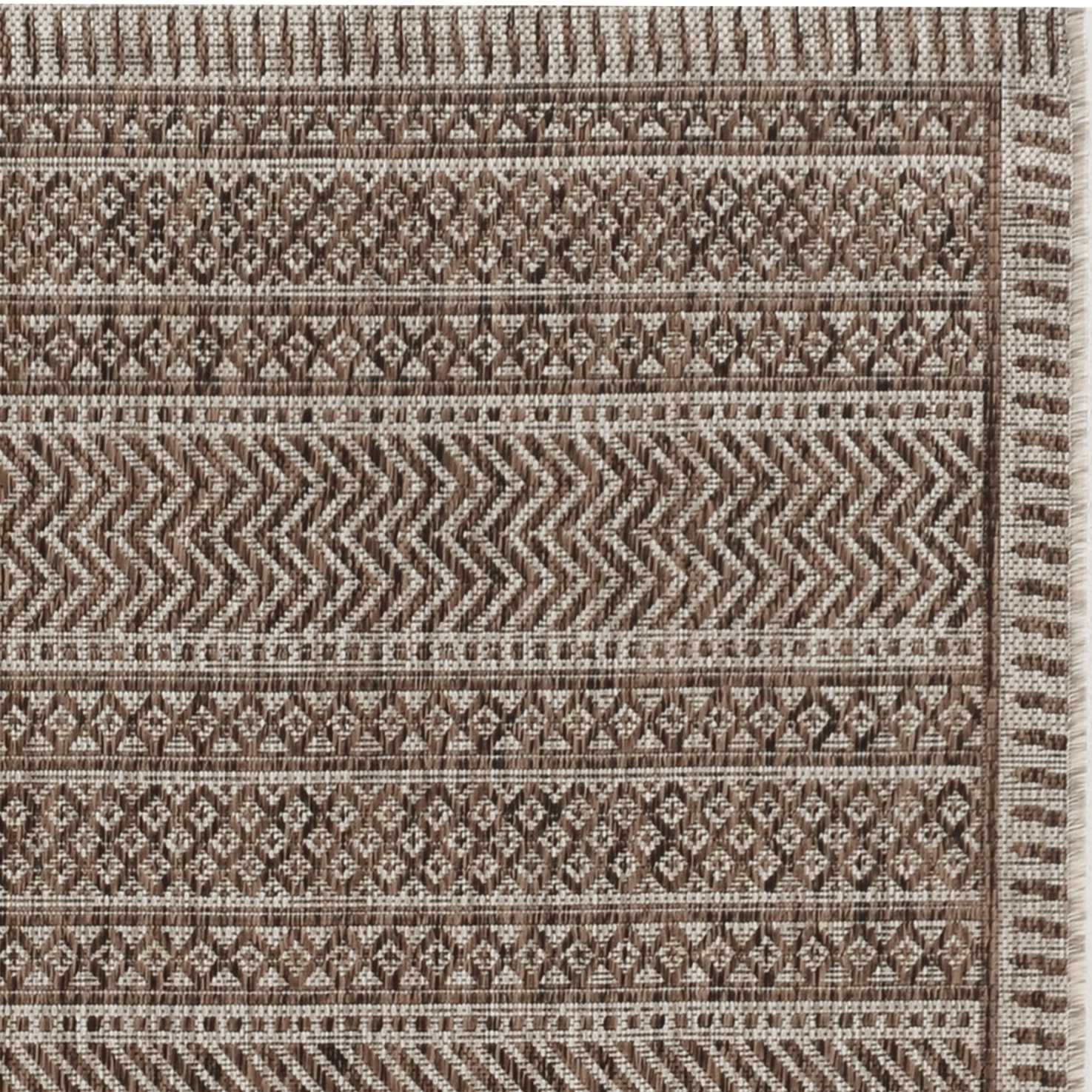 94" X 94" Mocha Polypropylene Rug