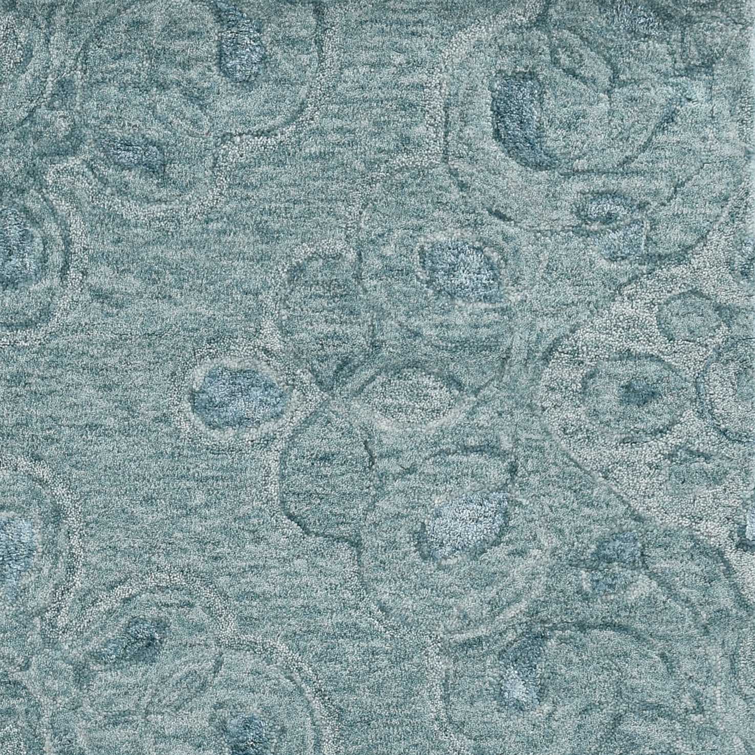 102" X 138" Seafoam Wool or Viscose Rug