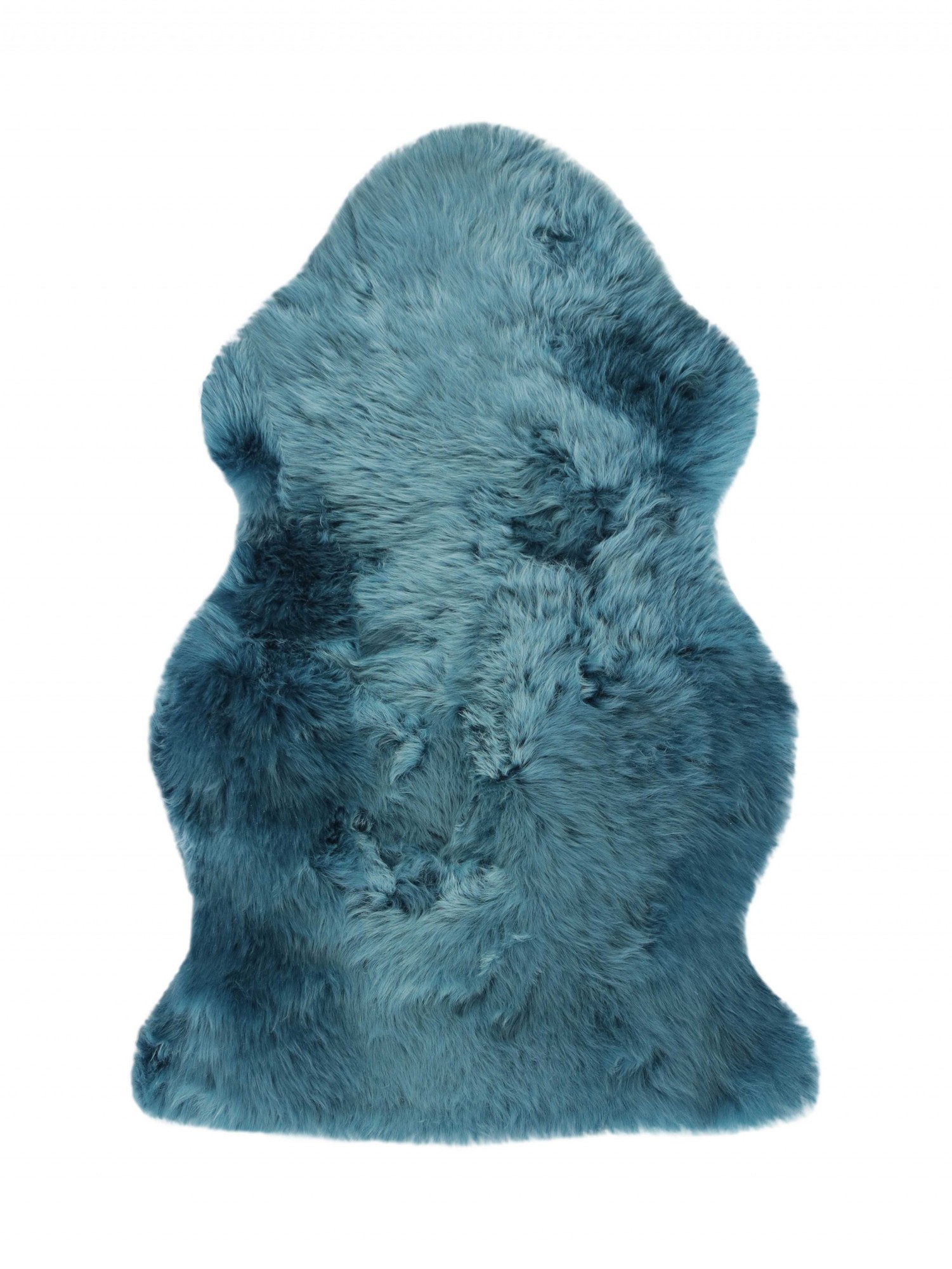 Teal New Zealand Natural Shearling Sheepskin Rug