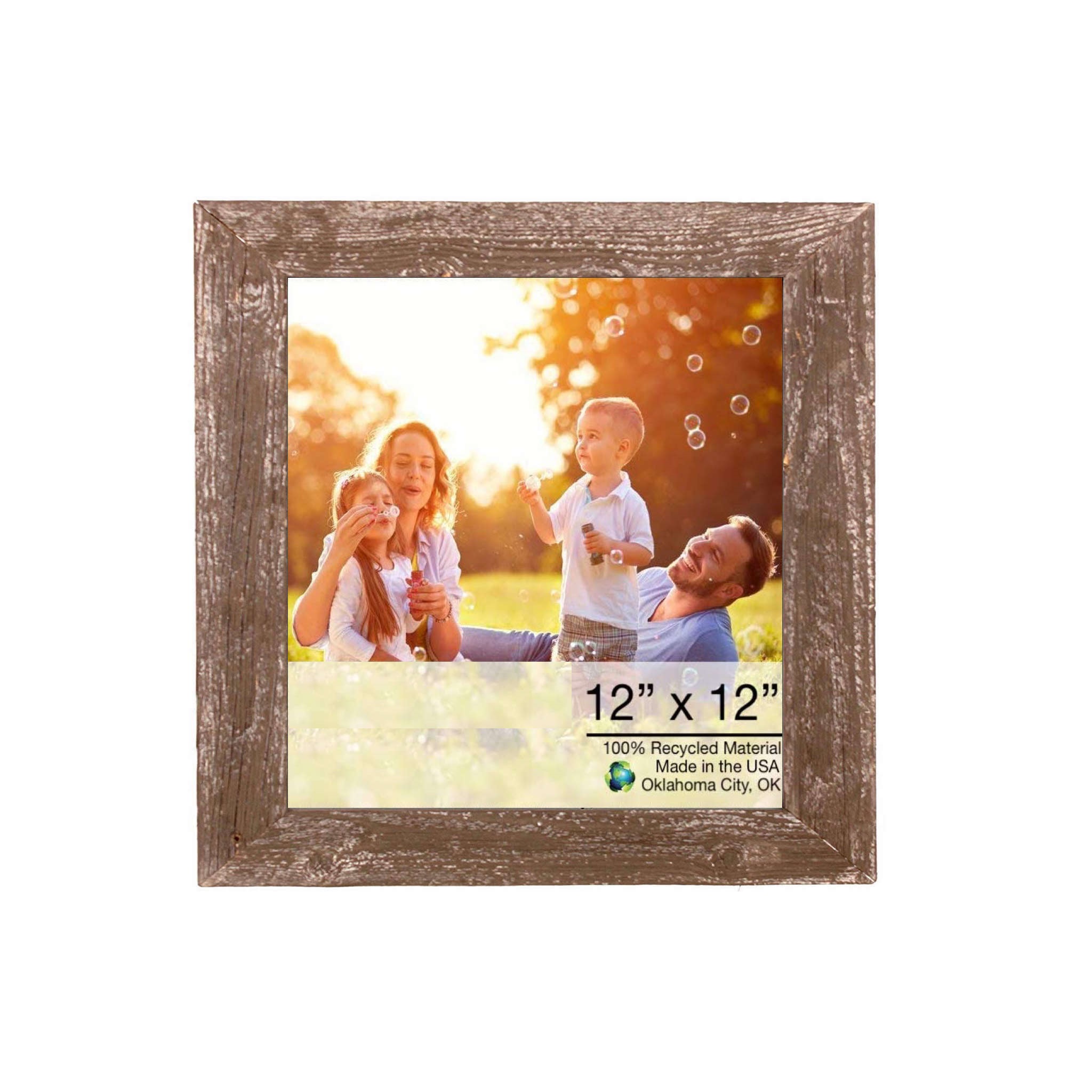 15"x15" Rustic Espresso Picture Frame