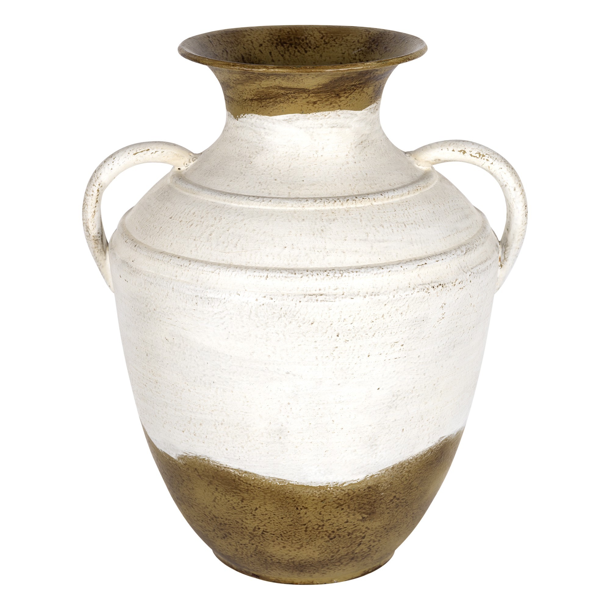 Vintage Two Toned Metal Table Vase