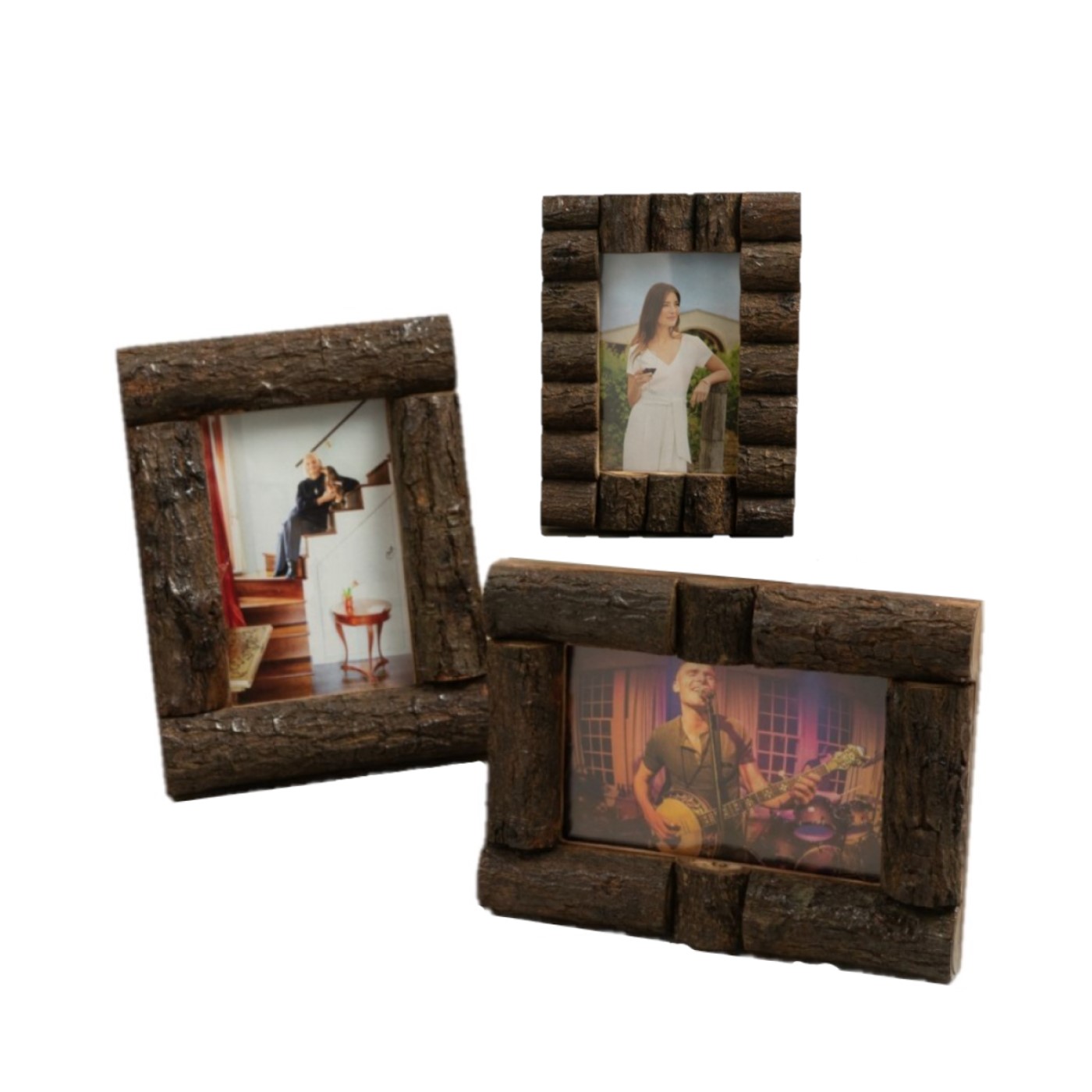 Log Cabin Style Picture Frames