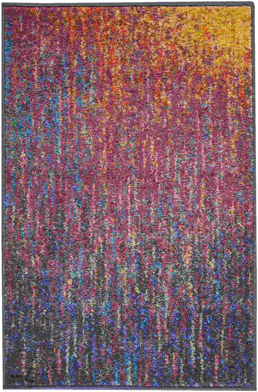 2 x 3 Rainbow Abstract Striations Scatter Rug