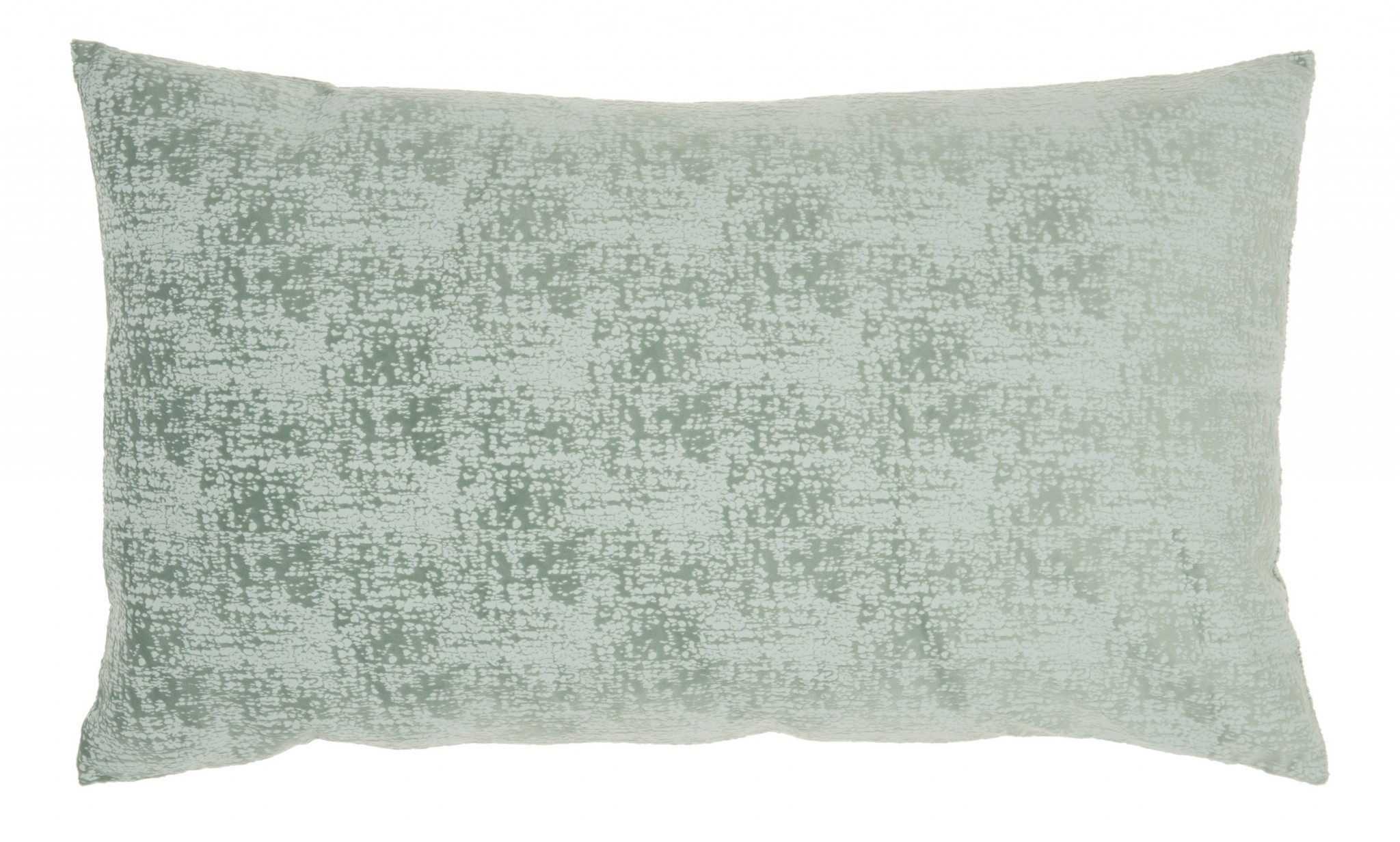 Pale Green Distressed Gradient Lumbar Pillow