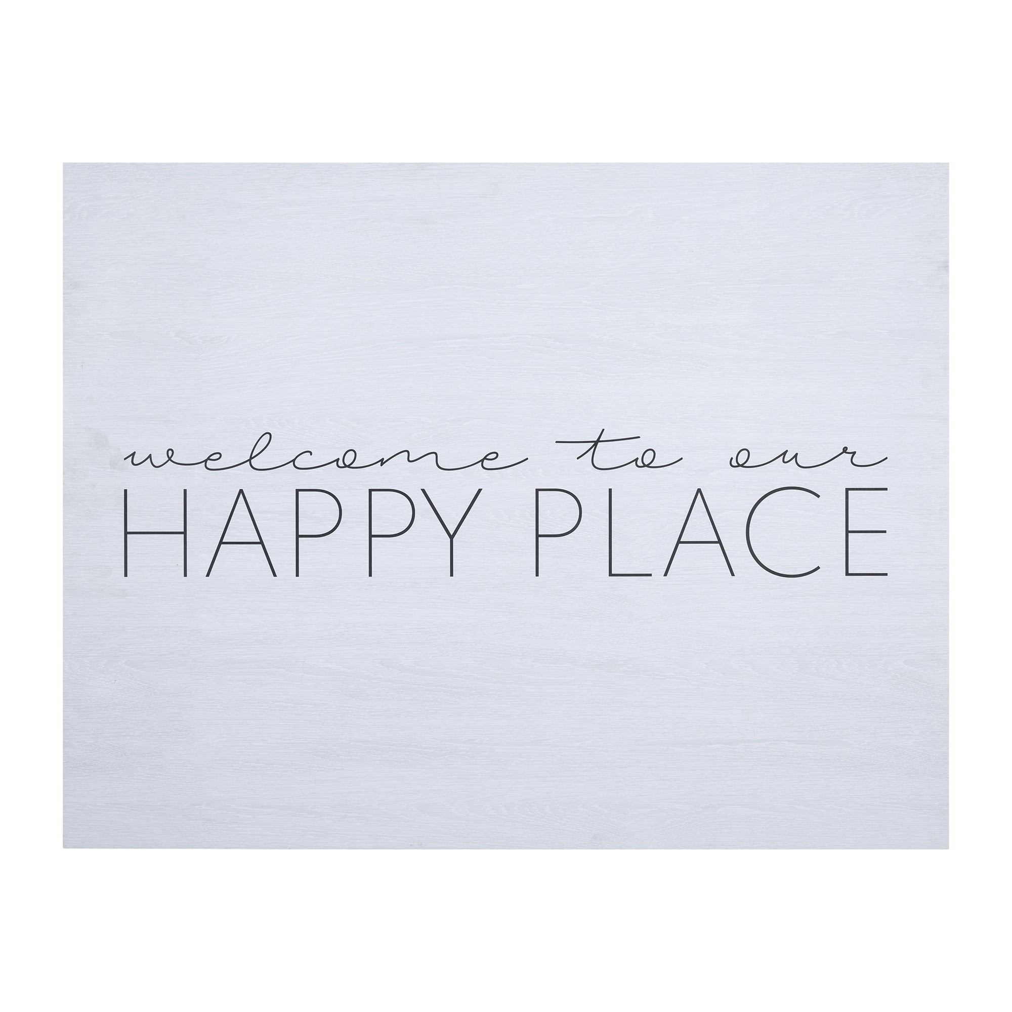 Welcome To Our Happy Place Wall Art