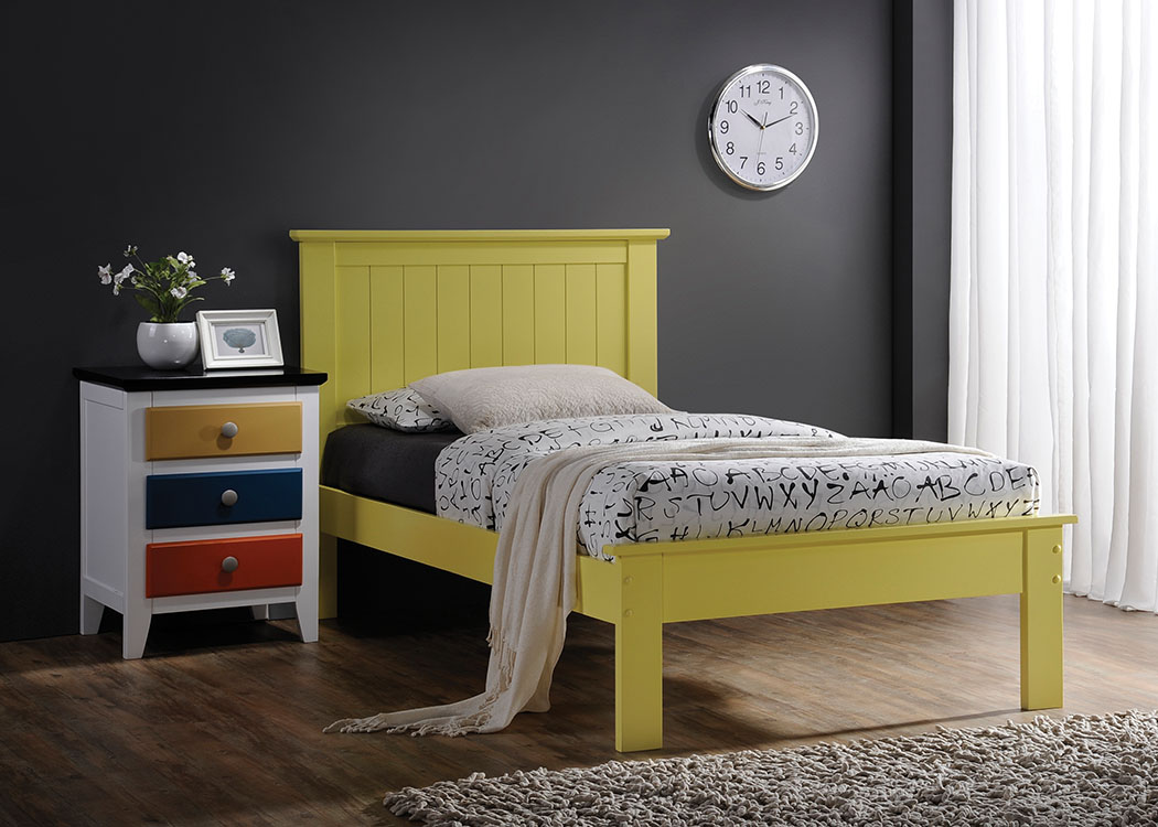 Prentiss Twin Bed, Yellow
