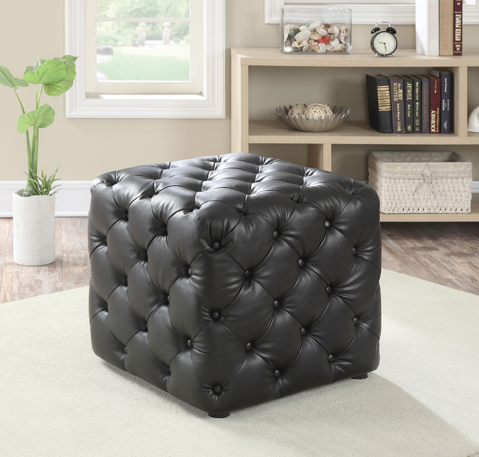 Ottoman, Espresso Pu - Pu, Foam (Tb117-2013) Espresso Pu