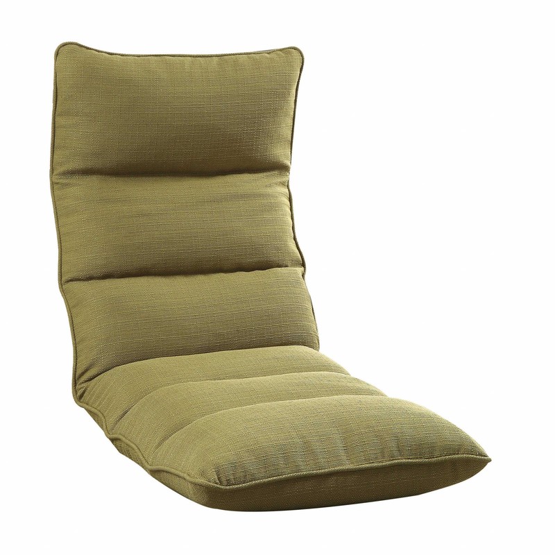 Olive Green Linen Flexible Gaming Floor Chair