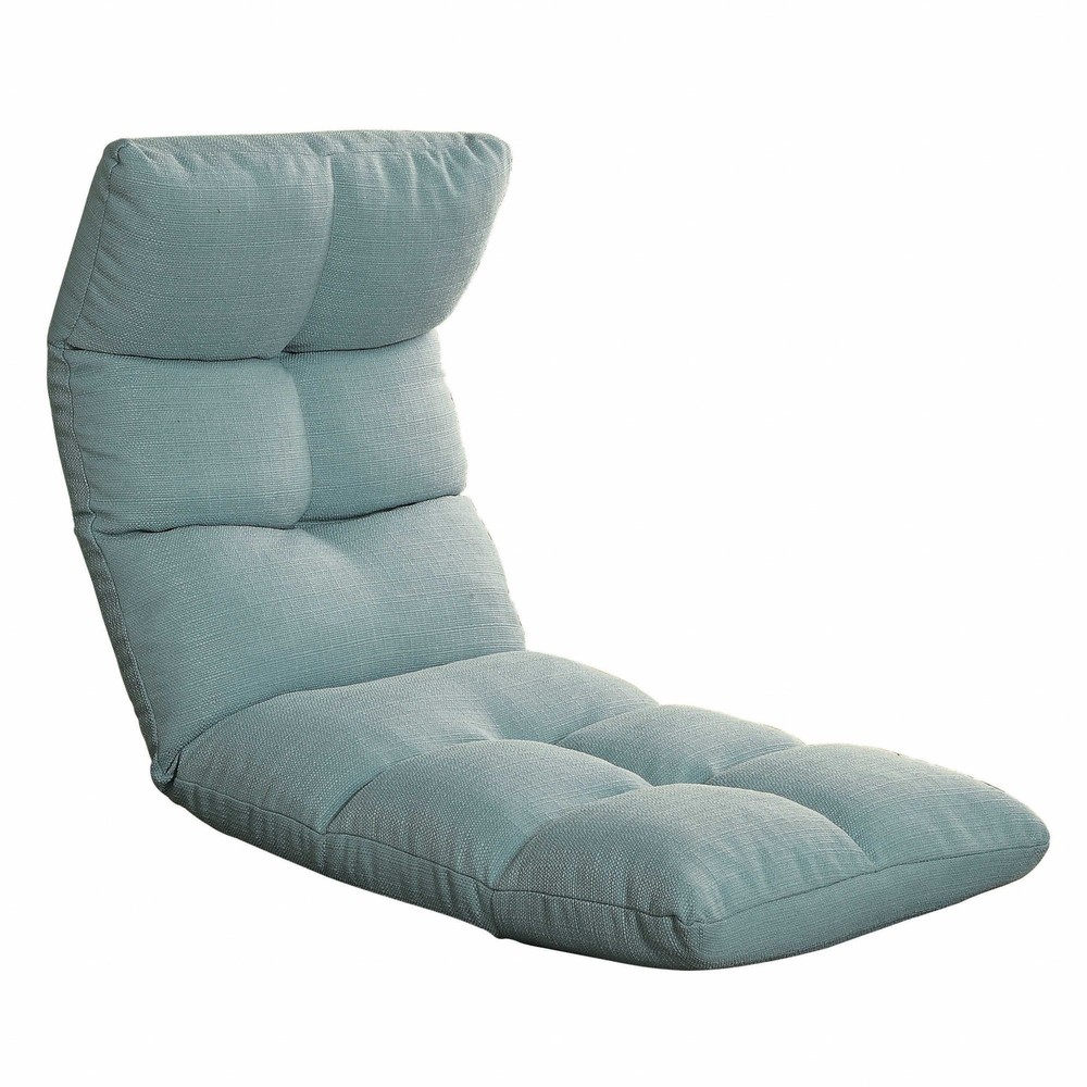 51" X 20" X 4" Teal Linen Gaming Floor Chair