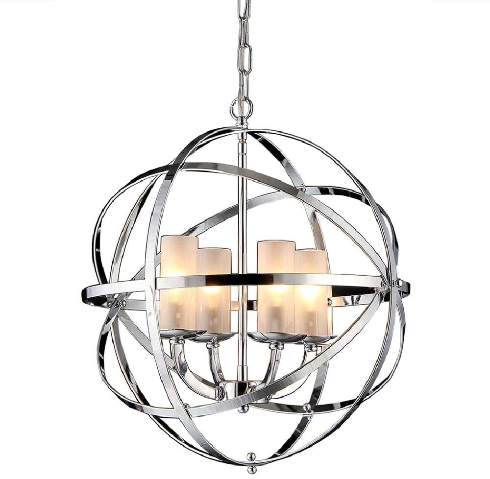 Qadira 4-light Chrome 18-inch Chandelier