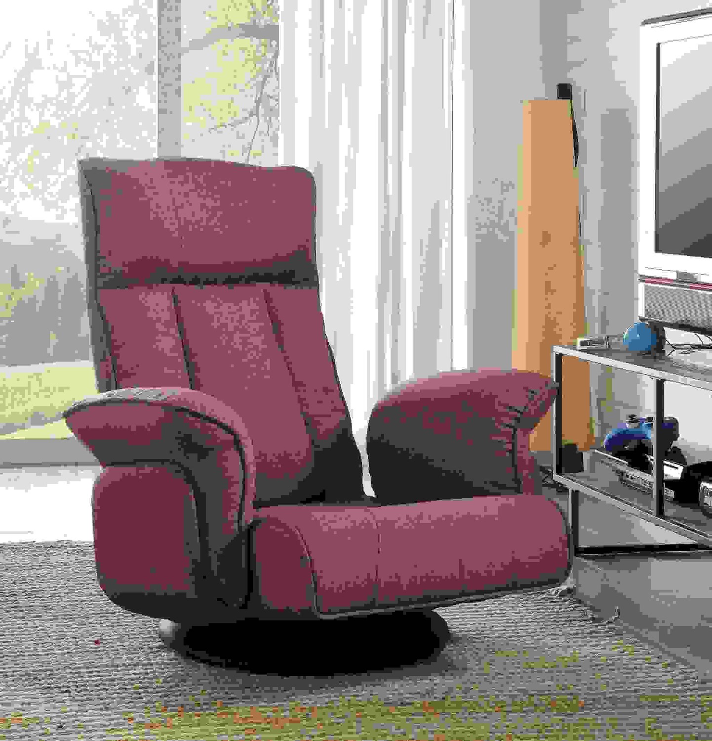 30" X 33" X 33" Chocolate Fabric Youth Game Chair