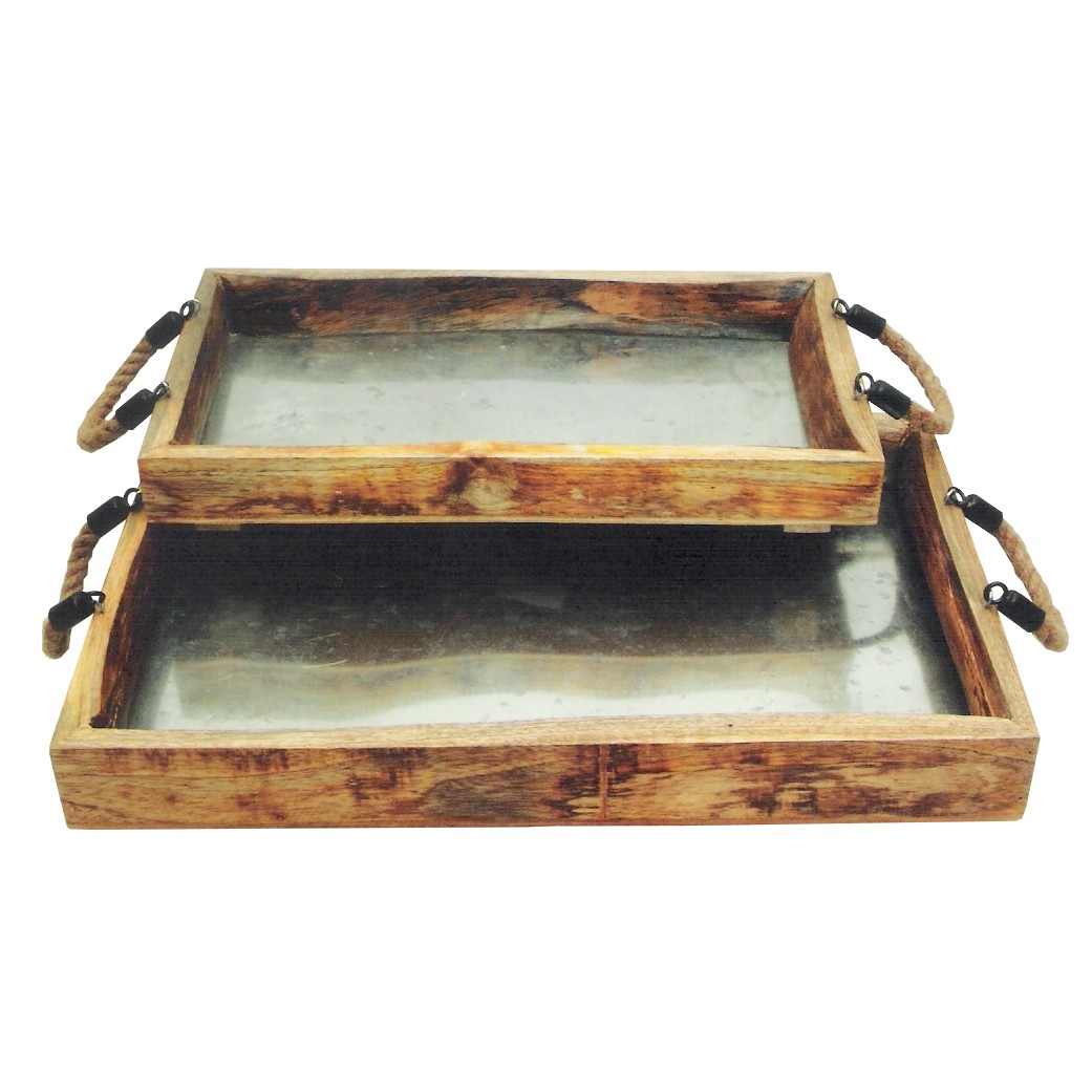 Rectangular Wooden Serving Tray