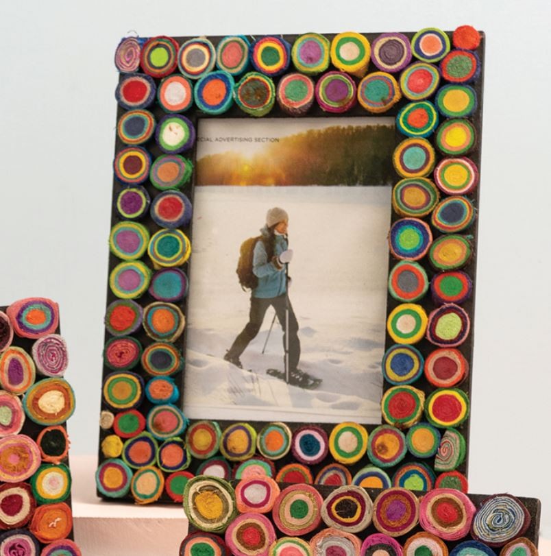 4" x 6" Colorful Cotton Hoop Photo Frame