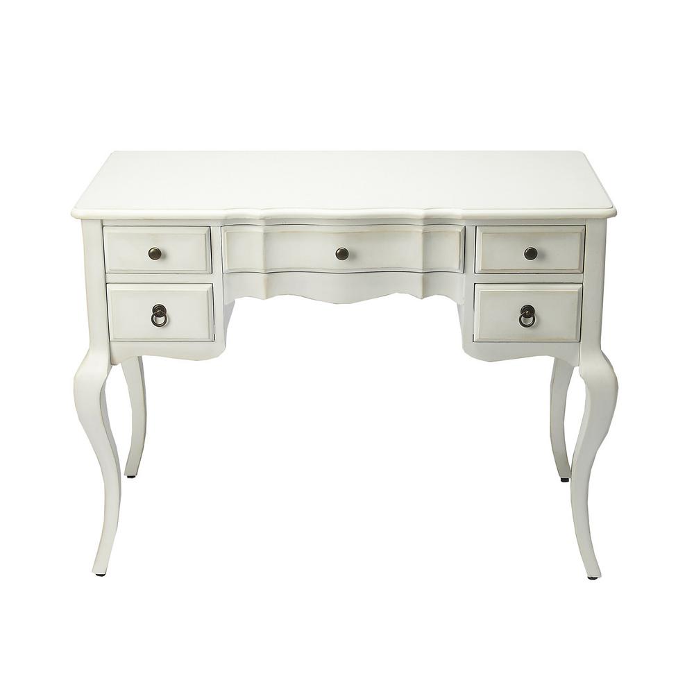 Traditional Cottage White Writing Desk