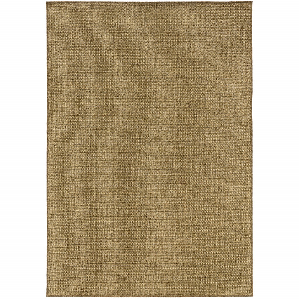 3x5 Solid Tan Indoor Outdoor Area Rug