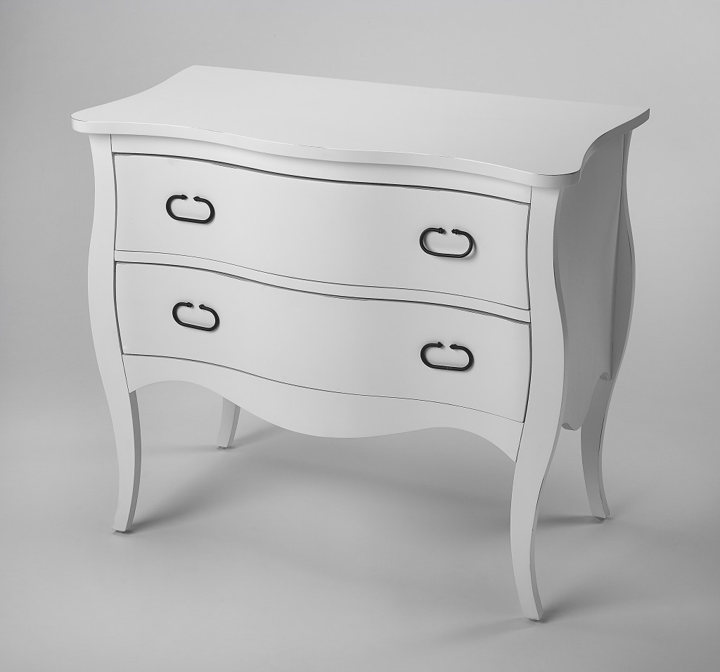 Rochelle White 2 Drawer Chest