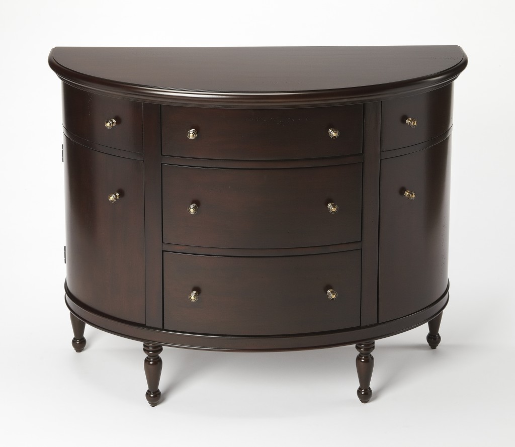 Bedford Mahogany Demilune Console Chest