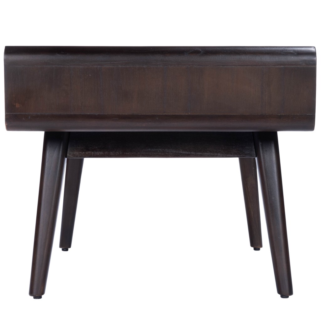 Dark Brown Wooden Coffee Table