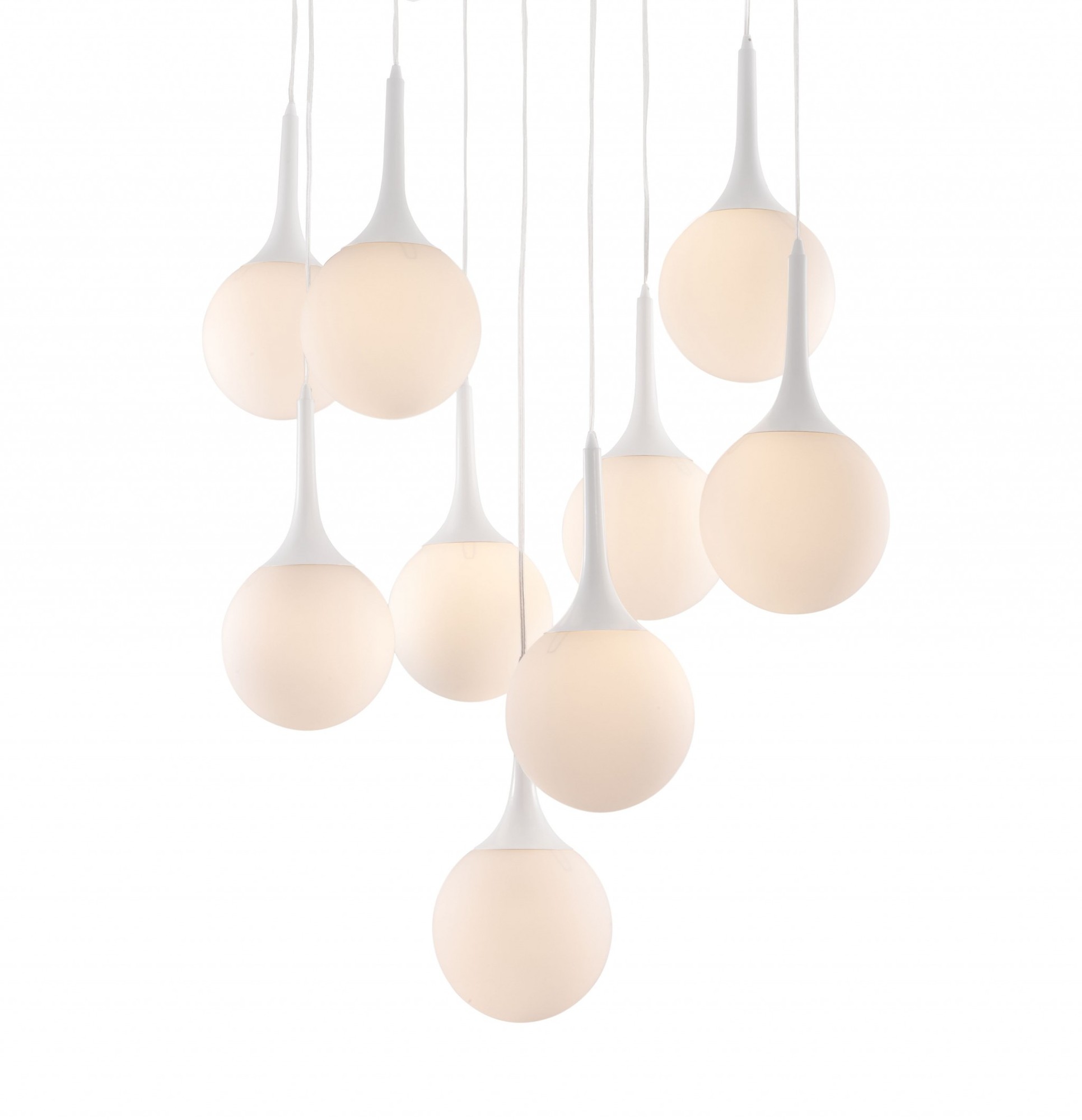 White Tear Drop Ceiling Lamp