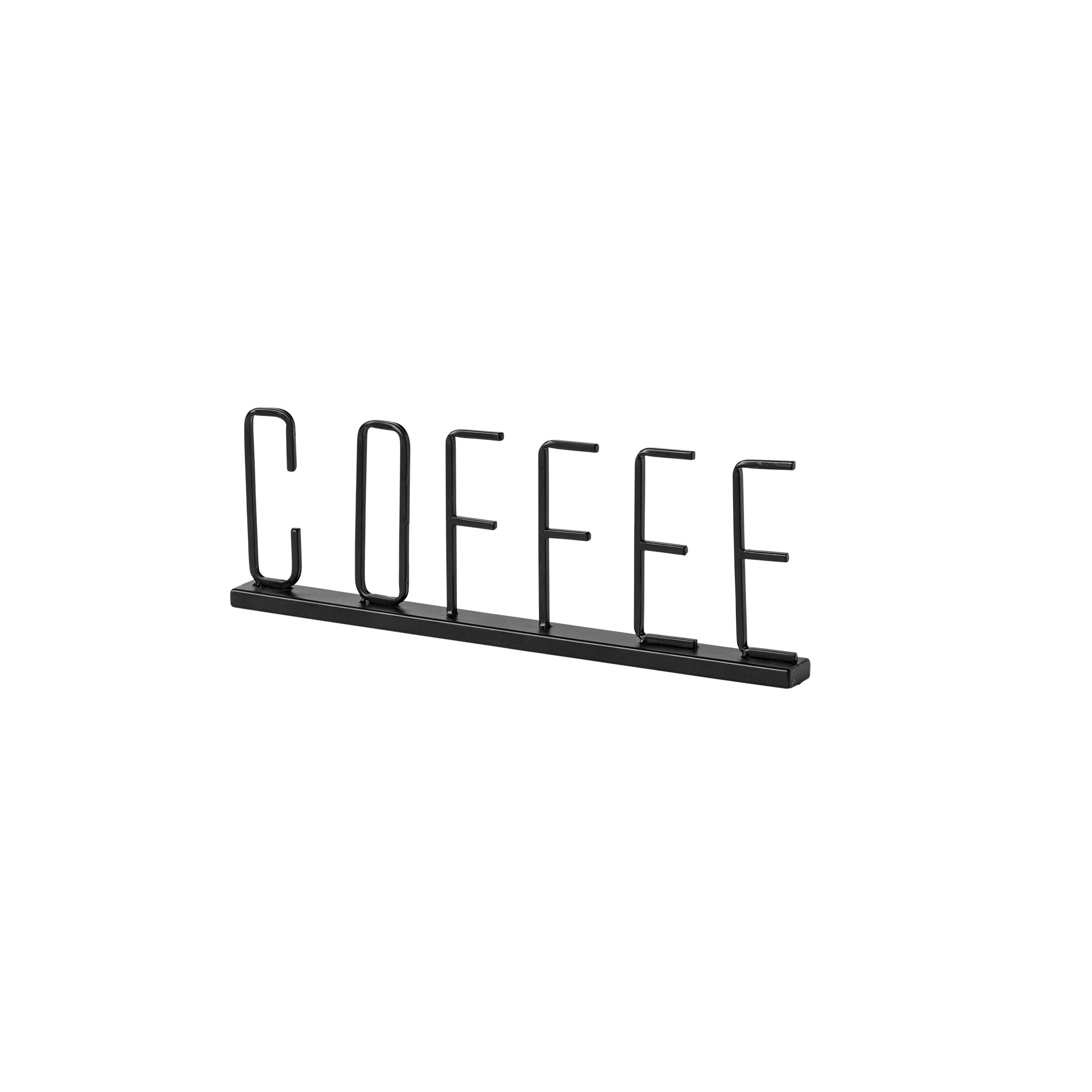 Black Metal Coffee Sign