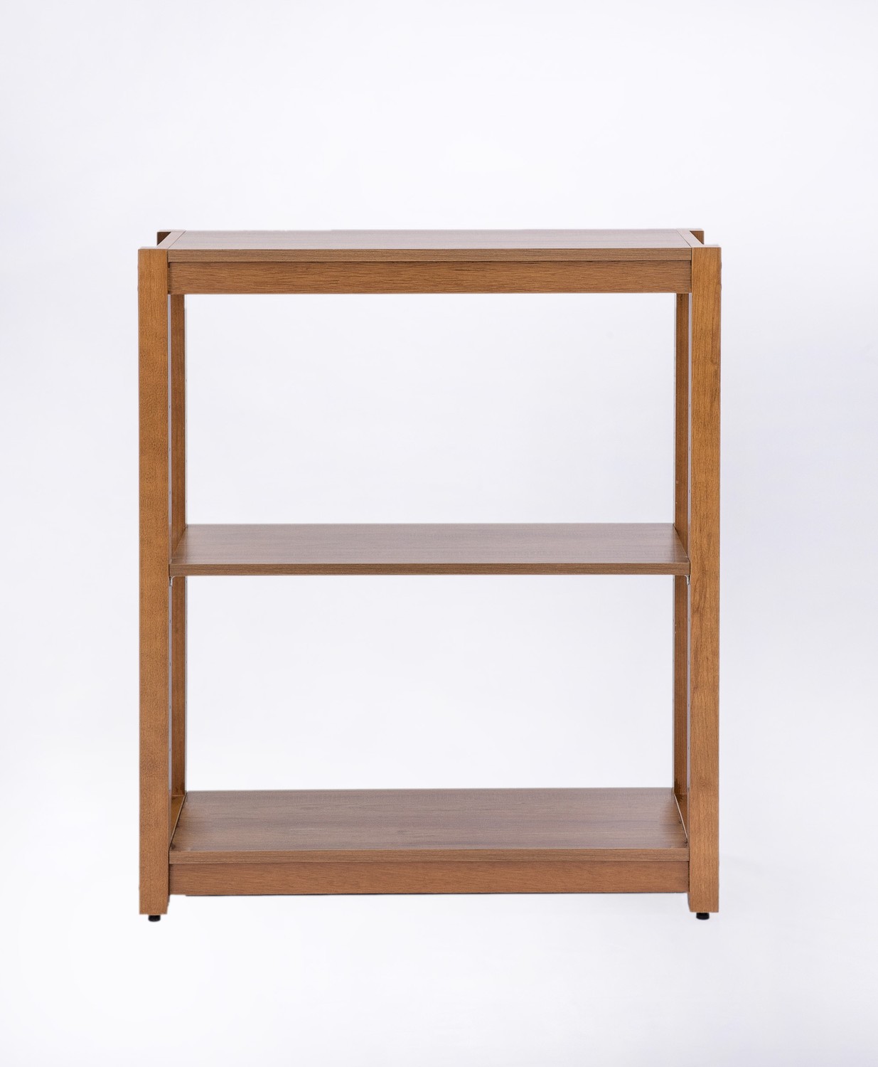 Space Gray Three Tier Low Bookcase