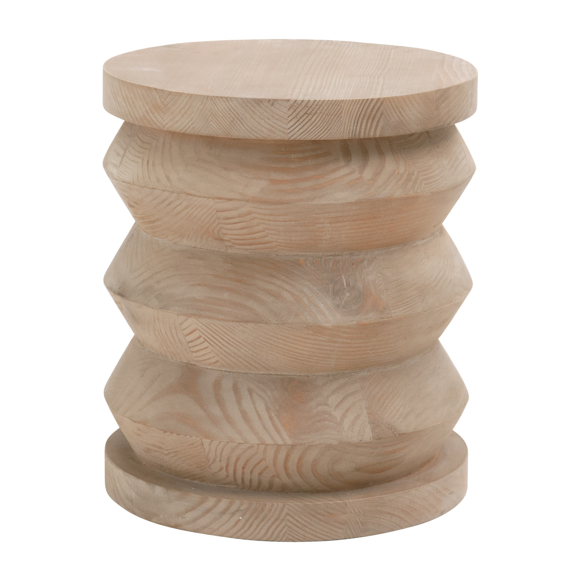 Natural Accordian Side or End Table